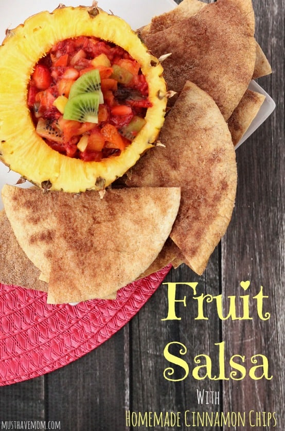 Fruit Salsa With Homemade Cinnamon Chips Recipe!