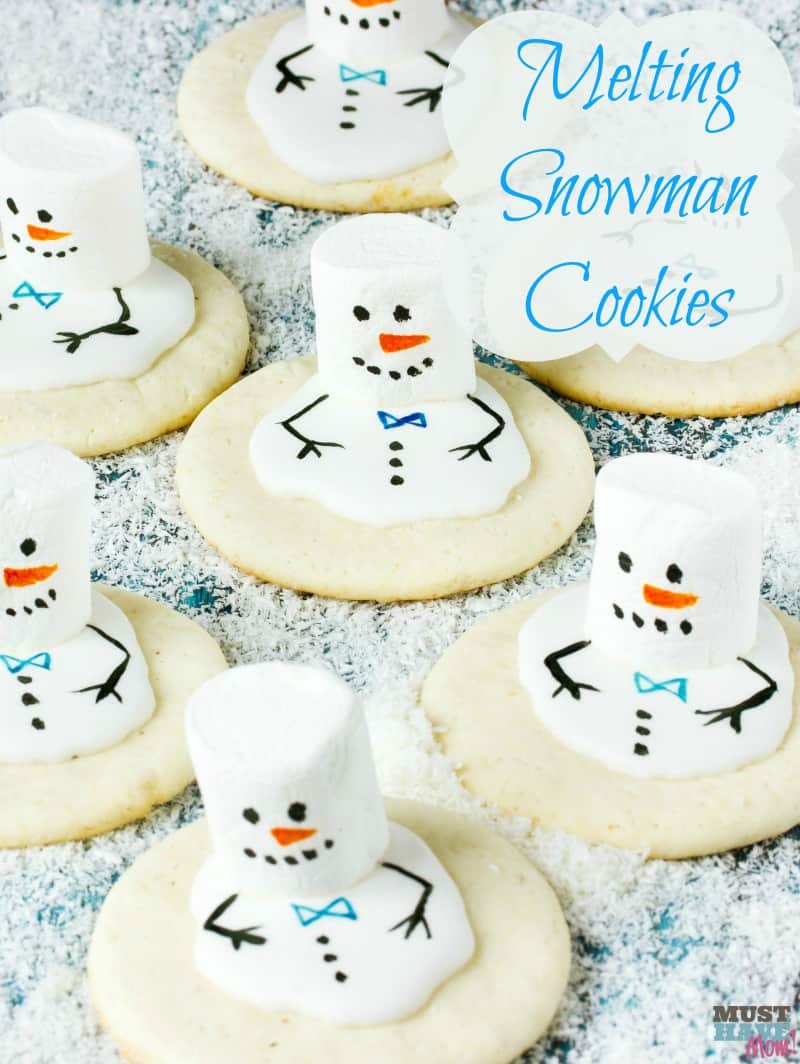 Melting Snowman Cookies Recipe - Must Have Mom