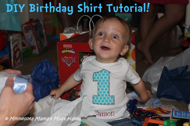 Diy first shop birthday shirt