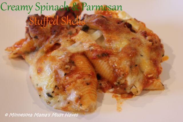 Creamy Spinach and Parmesan Stuffed Shells Recipe