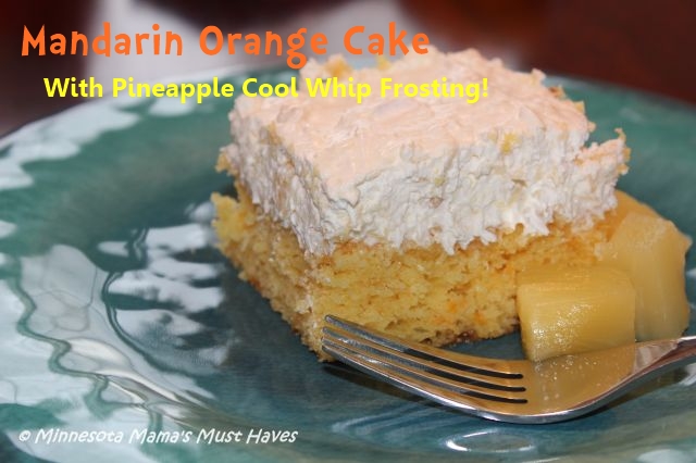 Celebrating Danika Going To Preschool With #CoolWhipFrosting! Mandarin Orange Cake with Pineapple Cool Whip Frosting Recipe!