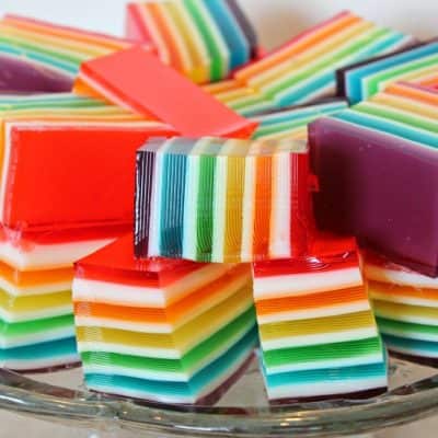 Rainbow Jello Recipe & Instructions