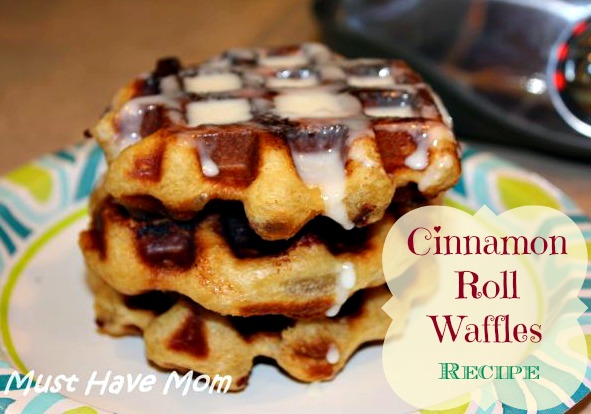 Cinnamon Roll Waffles Recipe!