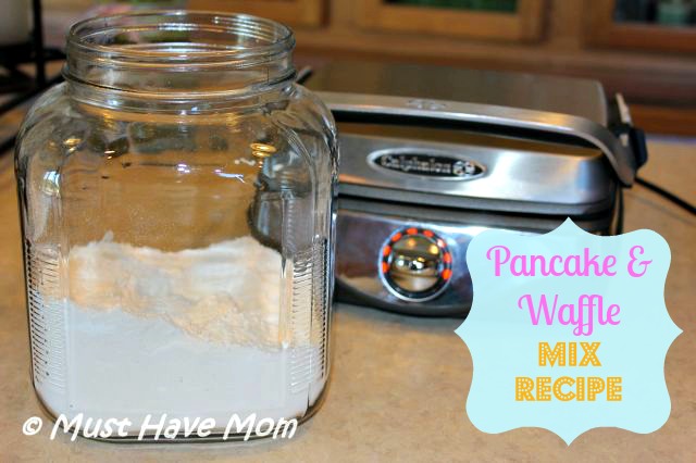 Pancake and Waffle Mix Recipe ~ Dry Make Ahead Mix!