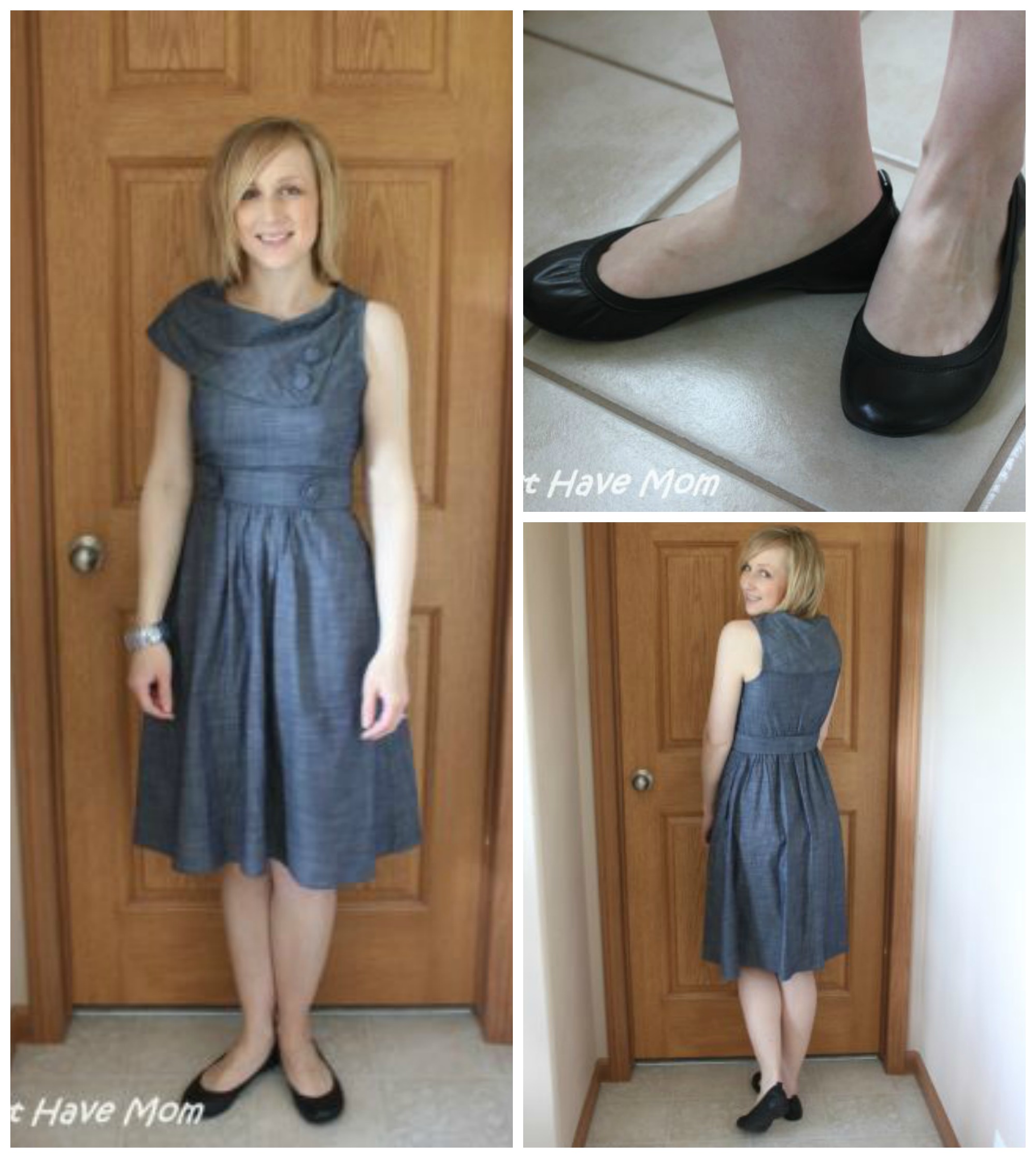eShakti Dress Paired With Brian James Flats