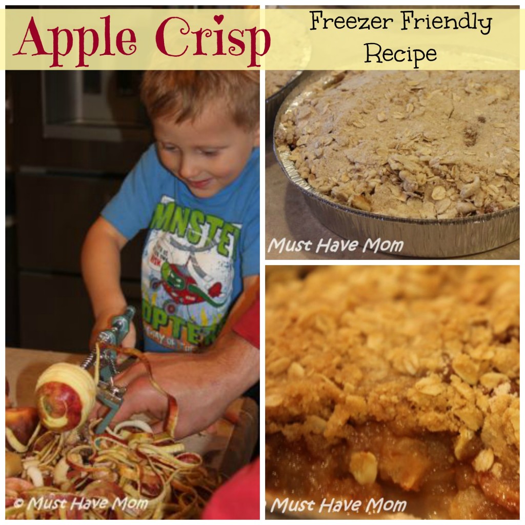 Apple Crisp Freezer Friendly Recipe