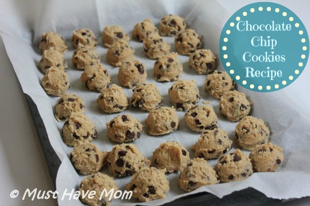 BEST Chocolate Chip Cookies Recipe ~ Chocolate Chip Cookie Dough Freezer Recipe