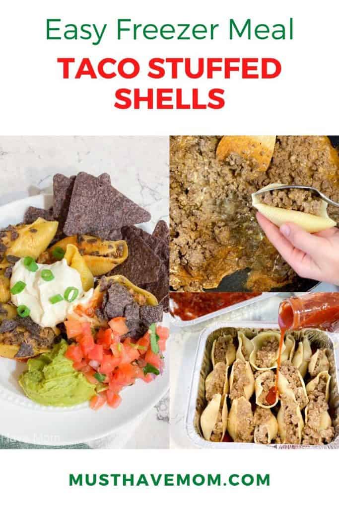 taco stuffed shells freezer meal