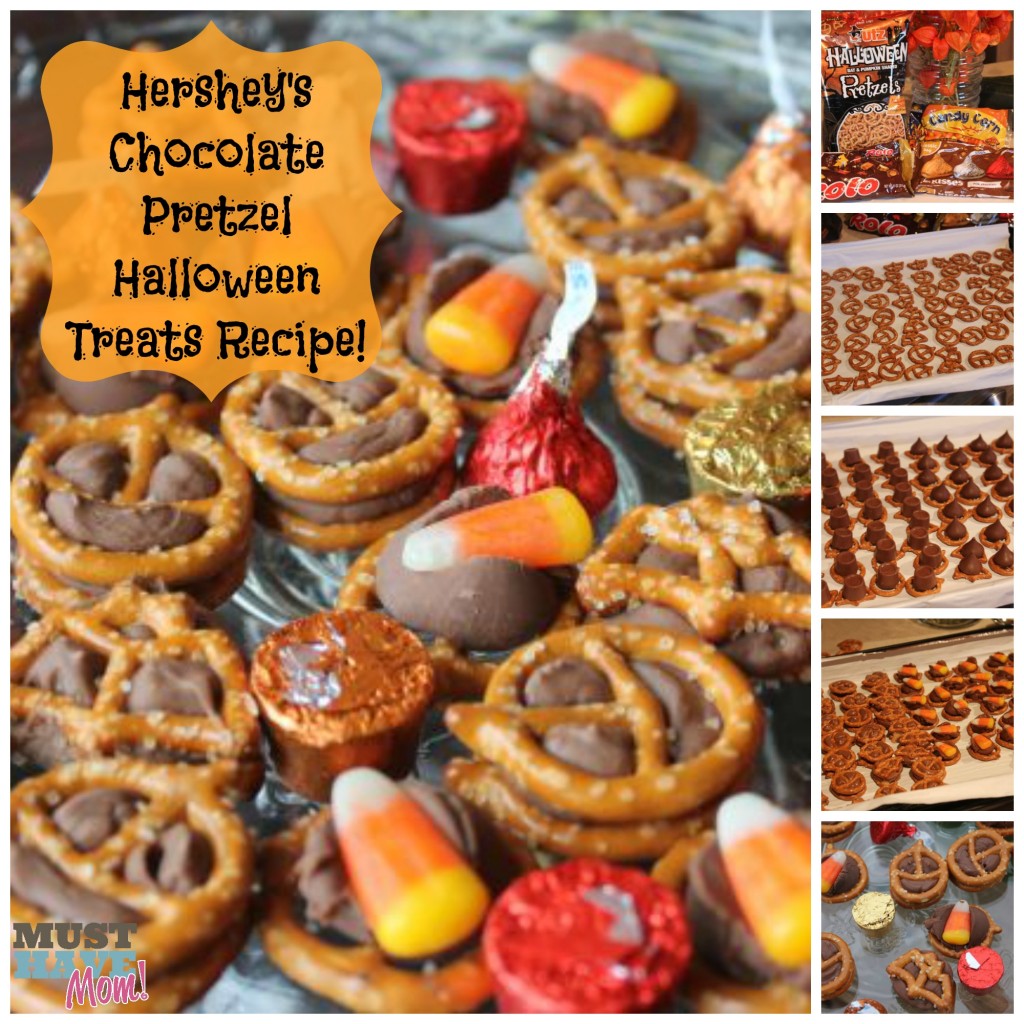 Hershey's Pretzel Chocoloate Halloween Treats Recipe! Nut Free