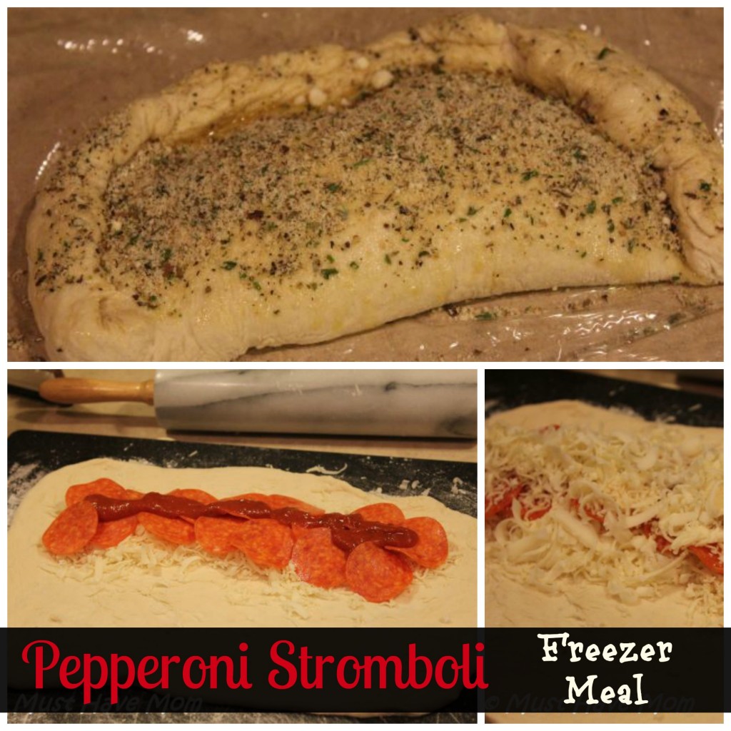 Pepperoni Stromboli Freezer Meal Recipe
