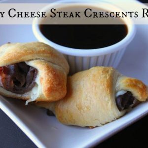 Philly Cheese Steak Crescents With Au Jus Recipe! - Must ...