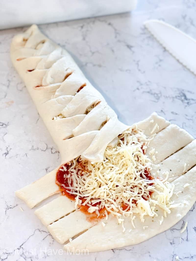 Pepperoni Pizza Braid Freezer Meal Recipe