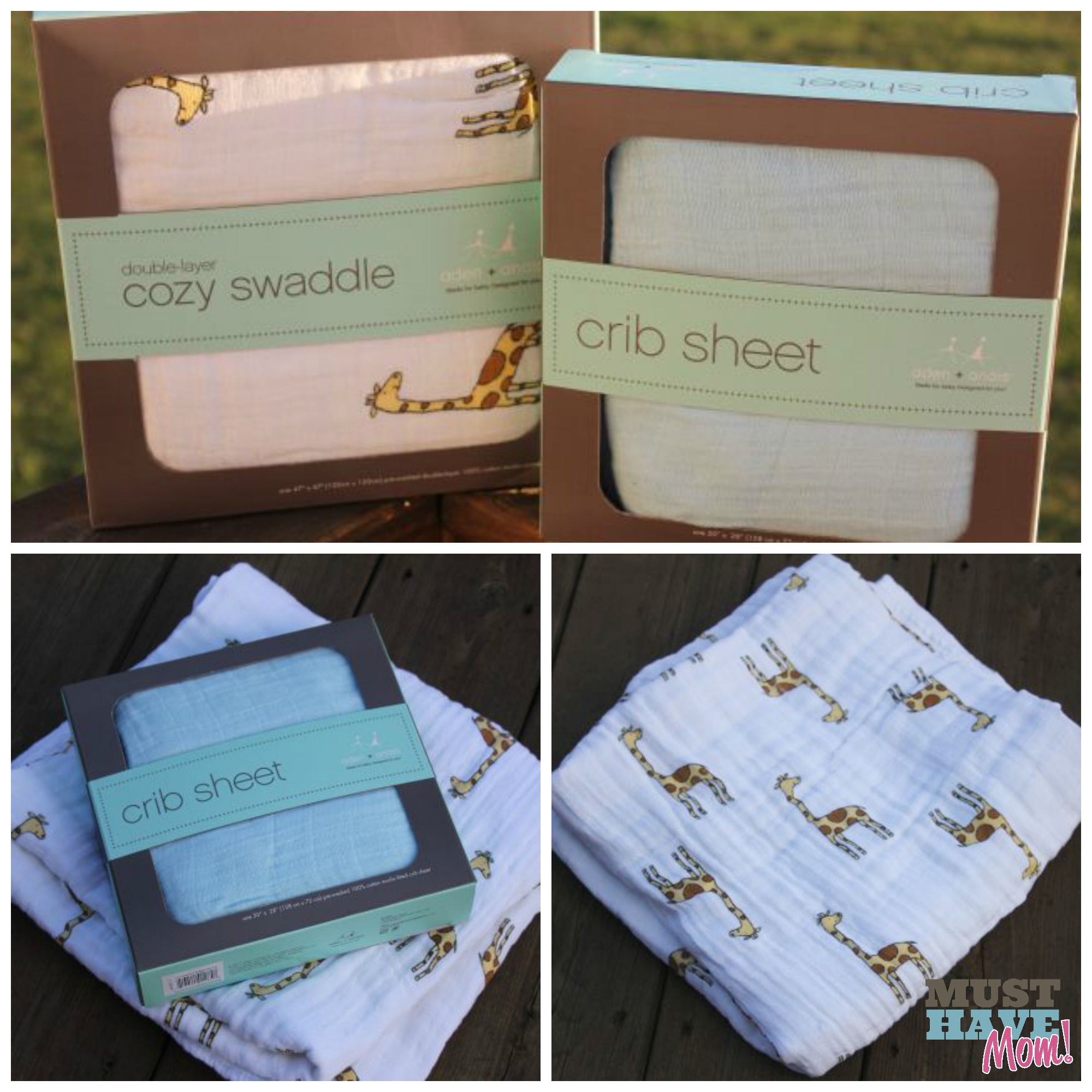 Must Haves for Mom & Baby Event: aden + anais Cozy Swaddle & Crib Sheet ...