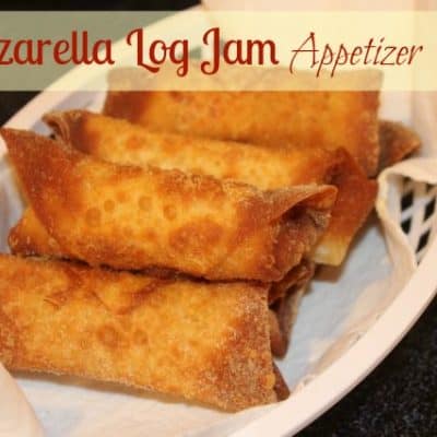 Mozzarella Log Jam Appetizer Recipe! Great Super Bowl Food
