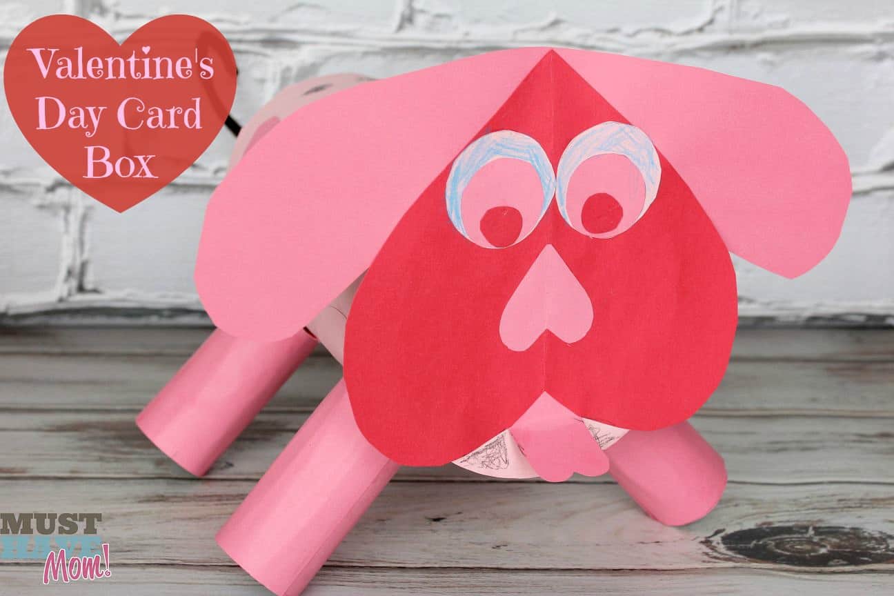 DIY Valentine’s Day Puppy Card Box Tutorial