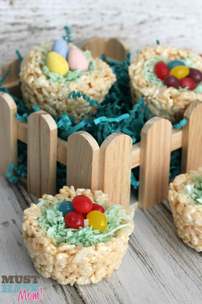 Rice Krispie Easter Baskets with Jolly Rancher Jelly Beans