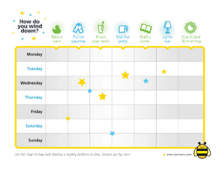 Free Printable Bedtime Routine Chart