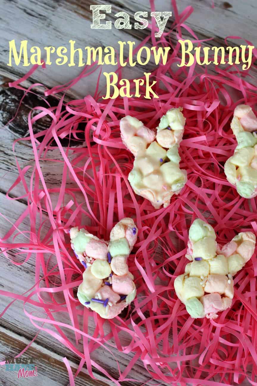 Easy Marshmallow Bunny Bark Recipe for Easter!
