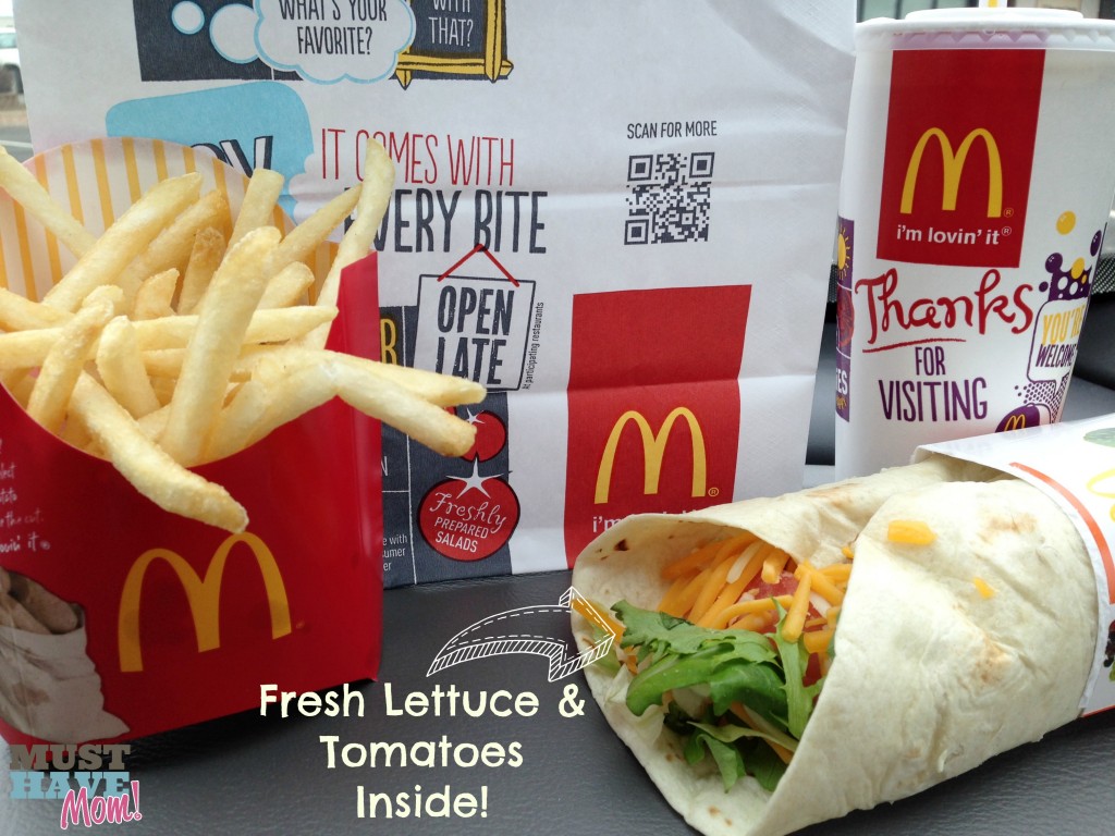 McDonald's Wrap - Fresh Produce Inside