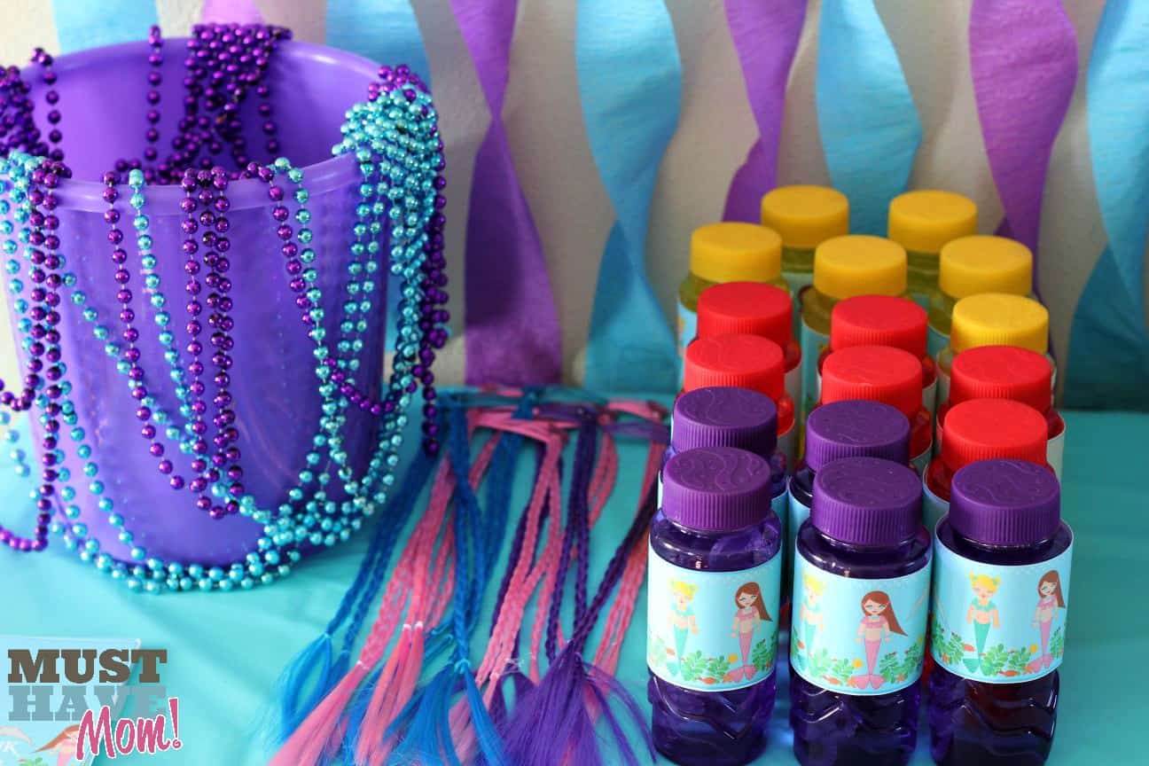 Mermaid Birthday Party Ideas! Decor, Free Mermaid Printables & Party Favors