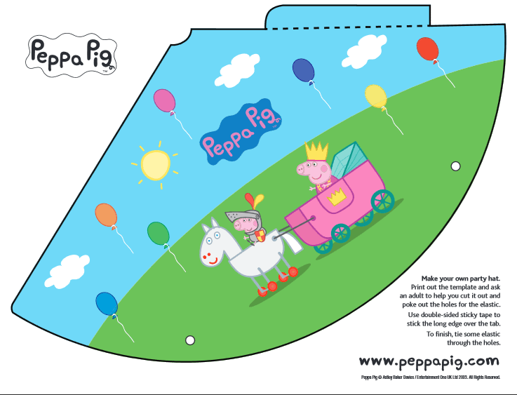 Peppa Pig Party Hat Free Printable