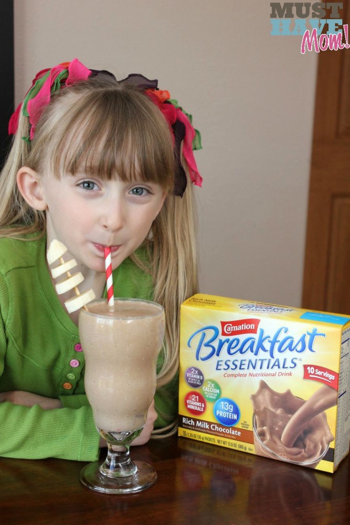 Carnation Breakfast Essentials Chocolate Banana Oatmeal Breakfast Smoothie - Must Have Mom