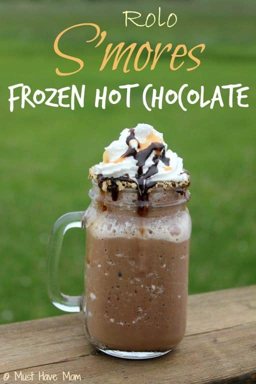 Rolo S’mores Frozen Hot Chocolate Recipe: Perfect For Around The Bonfire!