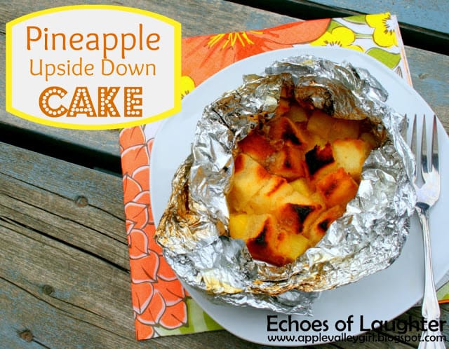 campout food Camping Recipes Pineapple Upside Down Cake