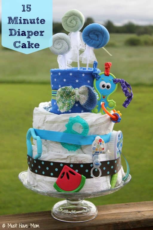 15 Minute Diaper Cake Tutorial Using Diaper Genie Refills