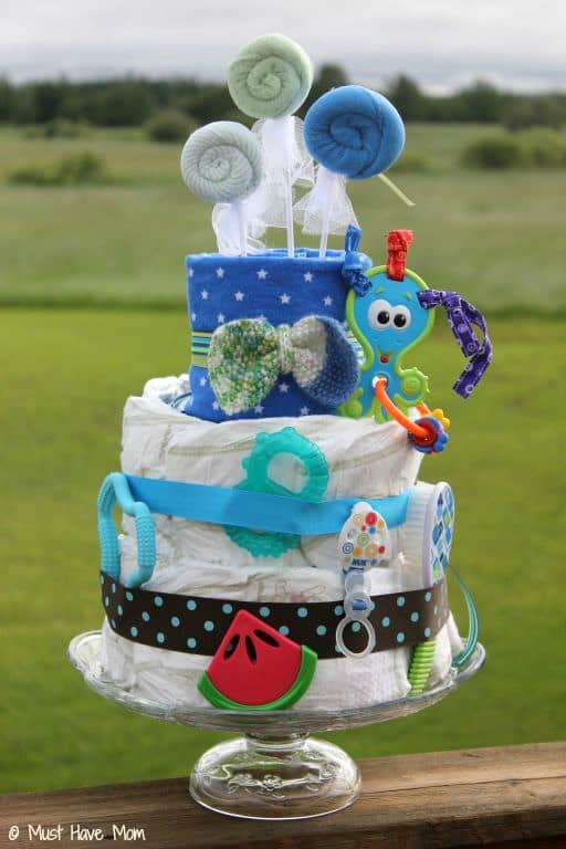 15 Minute Diaper Cake Tutorial Using Diaper Genie Refills