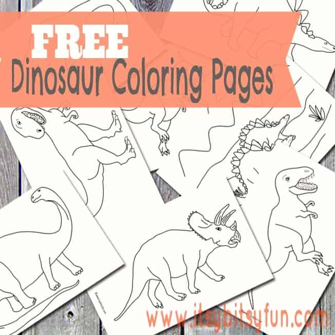 Free Dinosaur Coloring Pages