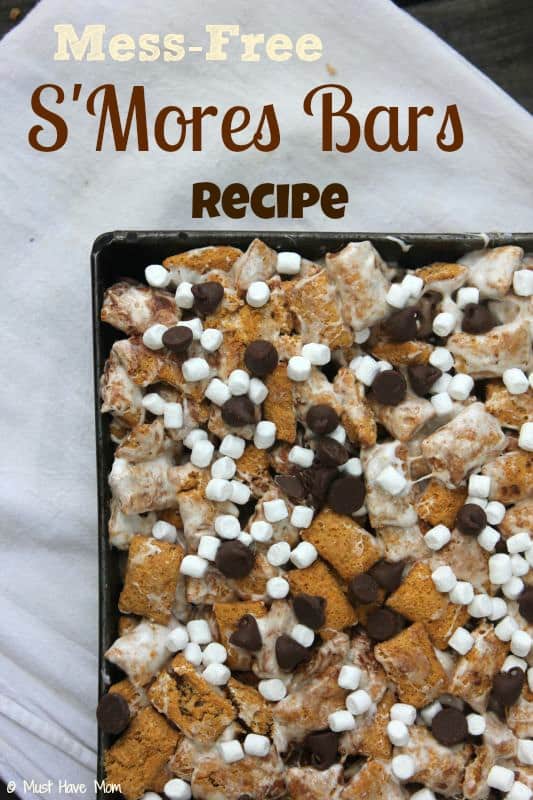 Mess-Free Bonfire Snack Ideas! Krave S’Mores Bars Recipe