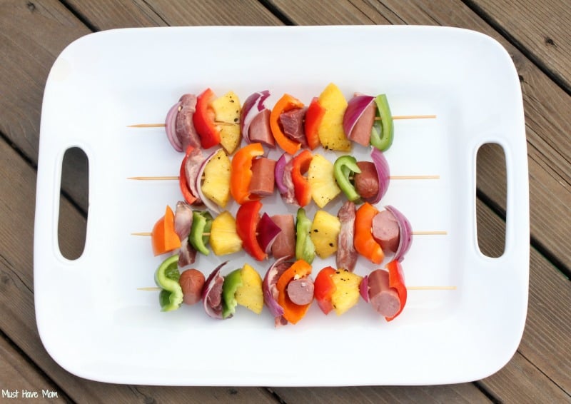 Pineapple, Pork & Sausage Kabobs With Marinade Recipe - Must Have Mom