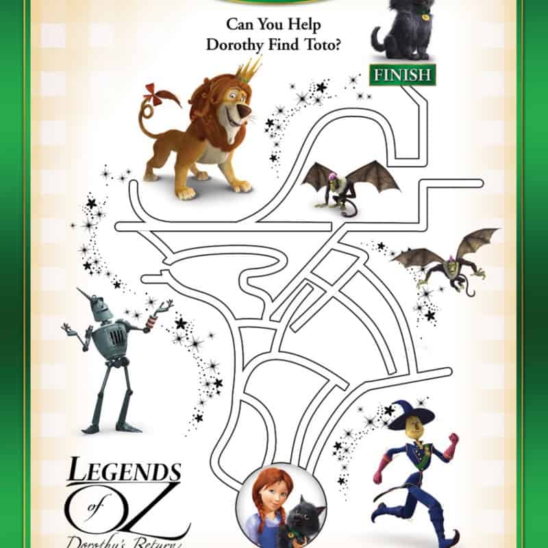 Legends of Oz Free Printable Activity Sheets + Blu-Ray Giveaway