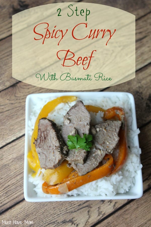 2 Step Spicy Curry Beef With Basmati Rice Recipe