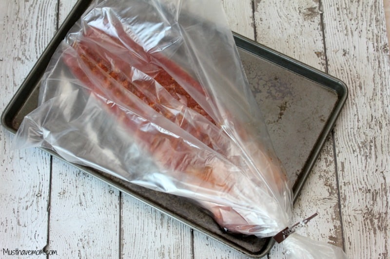 BBQ Ribs cooked in a Reynolds oven bag -Musthavemom.com