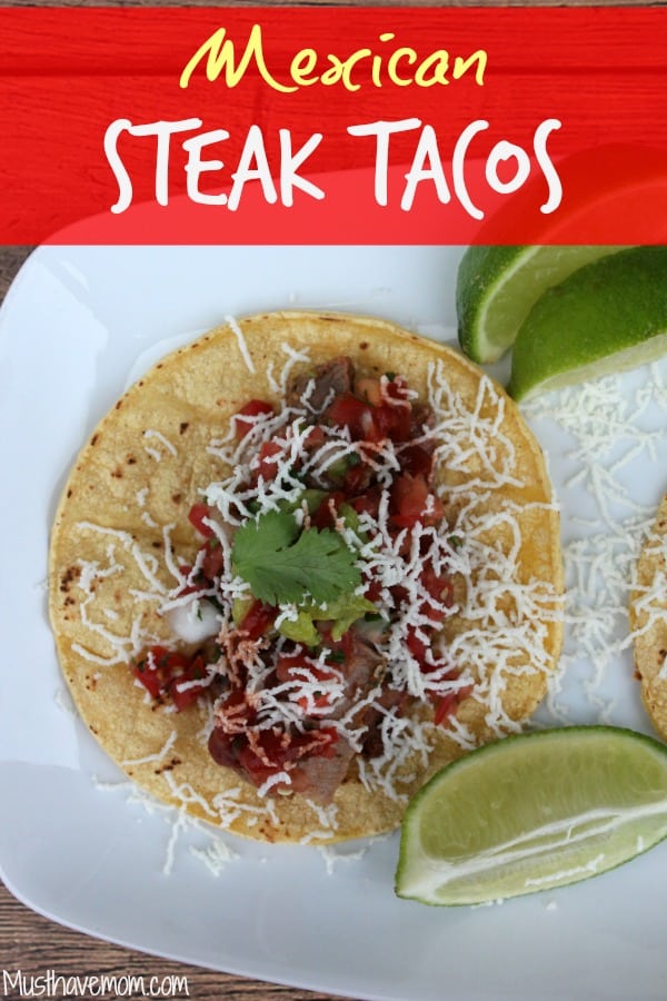 Mexican Steak Tacos with Steak Marinade Recipe!