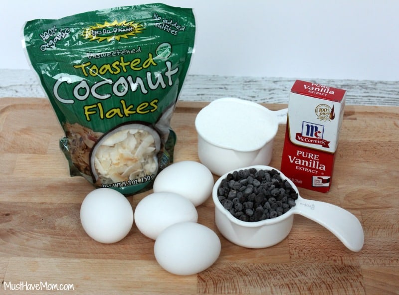 Chocolate Coconut Macaroons Ingredients
