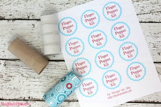 DIY Finger Puppet Kids Free Printable Tags