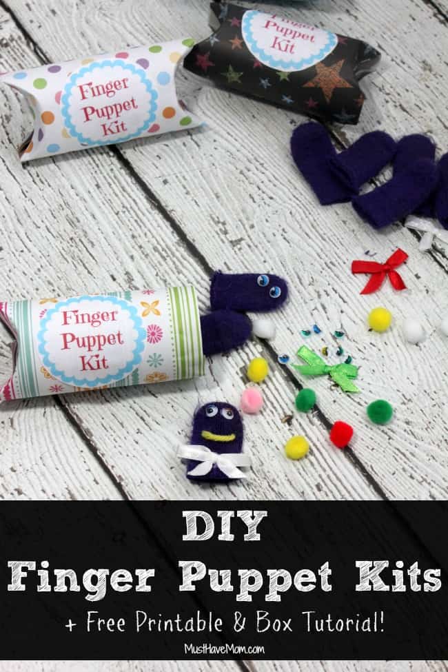 low mess pom pom hand puppet craft for kids