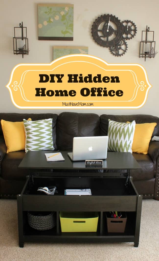 DIY Hidden Home Office