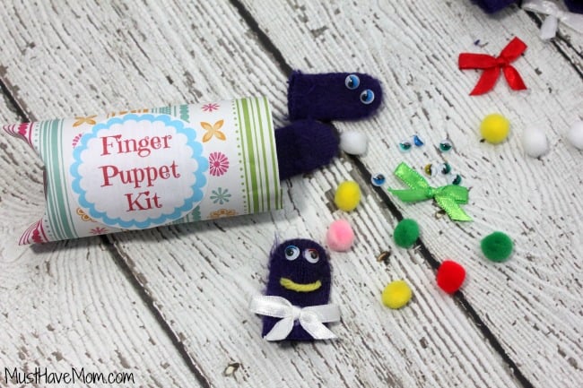 DIY Finger Puppet Kits For Kids! + Free Printable & Box Tutorial