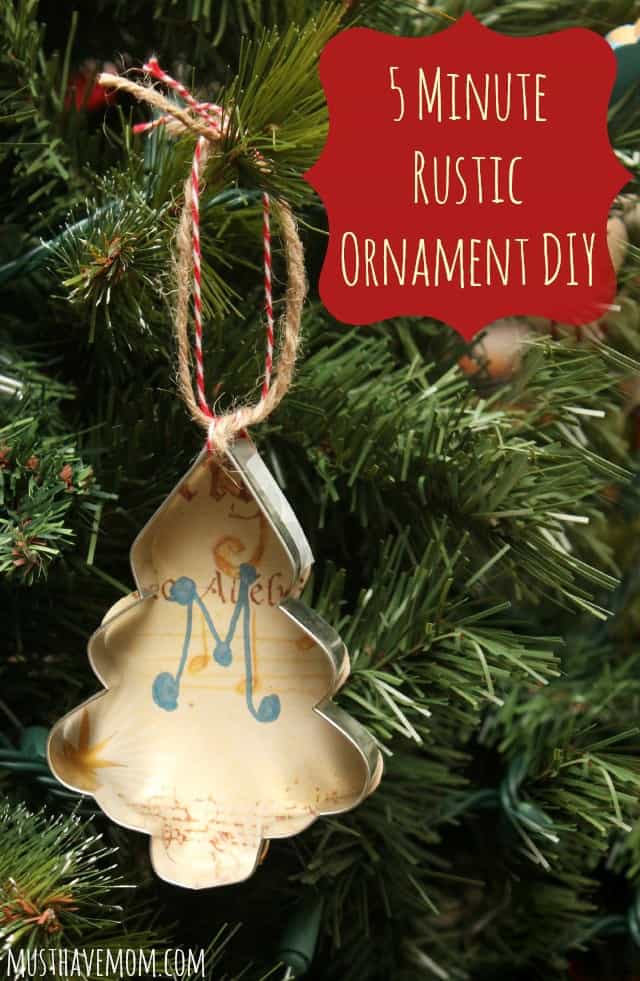 DIY 5 Minute Rustic Ornament Or Gift Tag