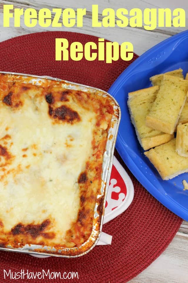 Lasagna Freezer Recipe
