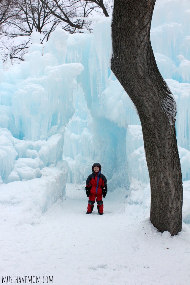 Eden Prairie Ice Castles & Aiden