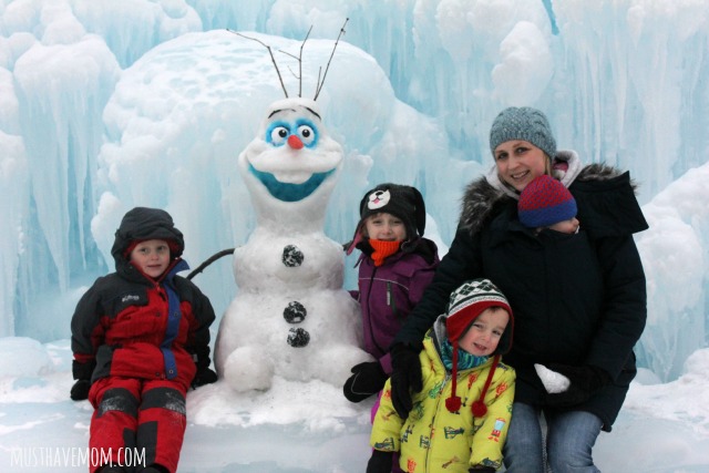 Minnesota Ice Castles Olaf Snowman