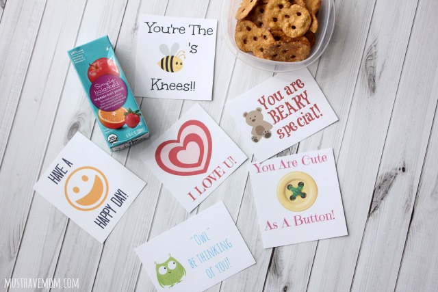 Free printable lunchbox notes