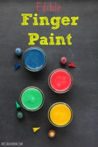 Homemade Edible Finger Paint Recipe
