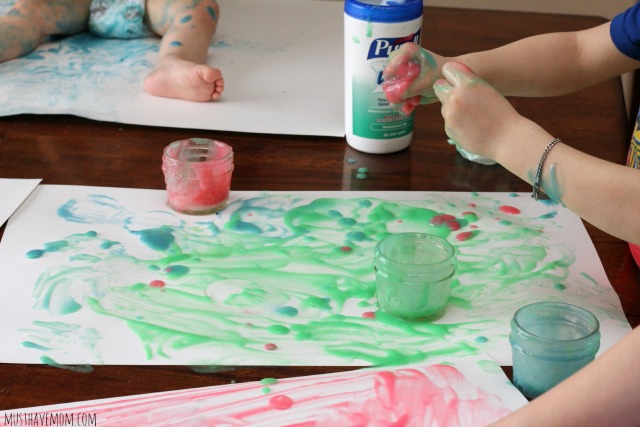 One Savvy Mom ™  NYC Area Mom Blog: DIY Edible Toddler Finger Paints  Recipe - Dries Glossy + Doesn't Crack Off Paper Like Other Recipes! 2 Safe  & Simple Ingredients From Your Kitchen