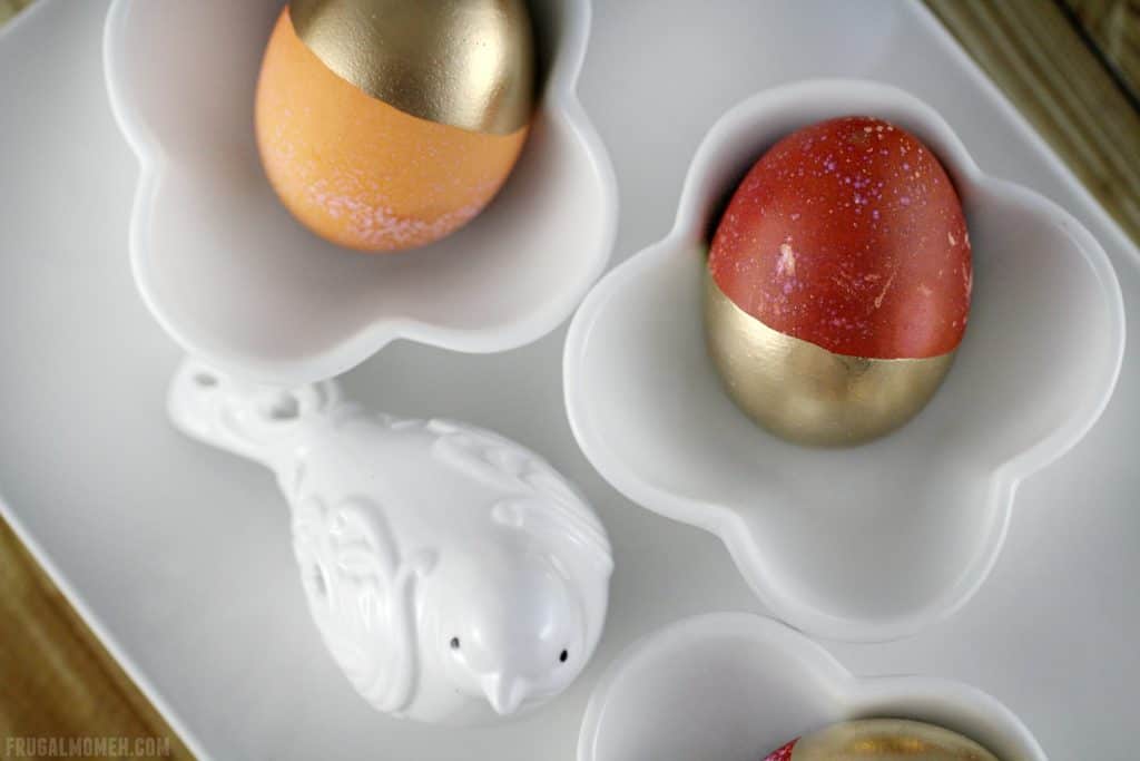 Gold Dipped Easter Eggs DIY